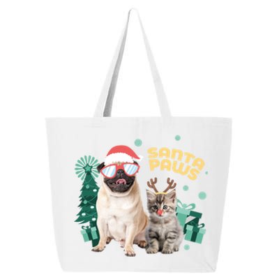 Christmas Santa Paws Gift 25L Jumbo Tote