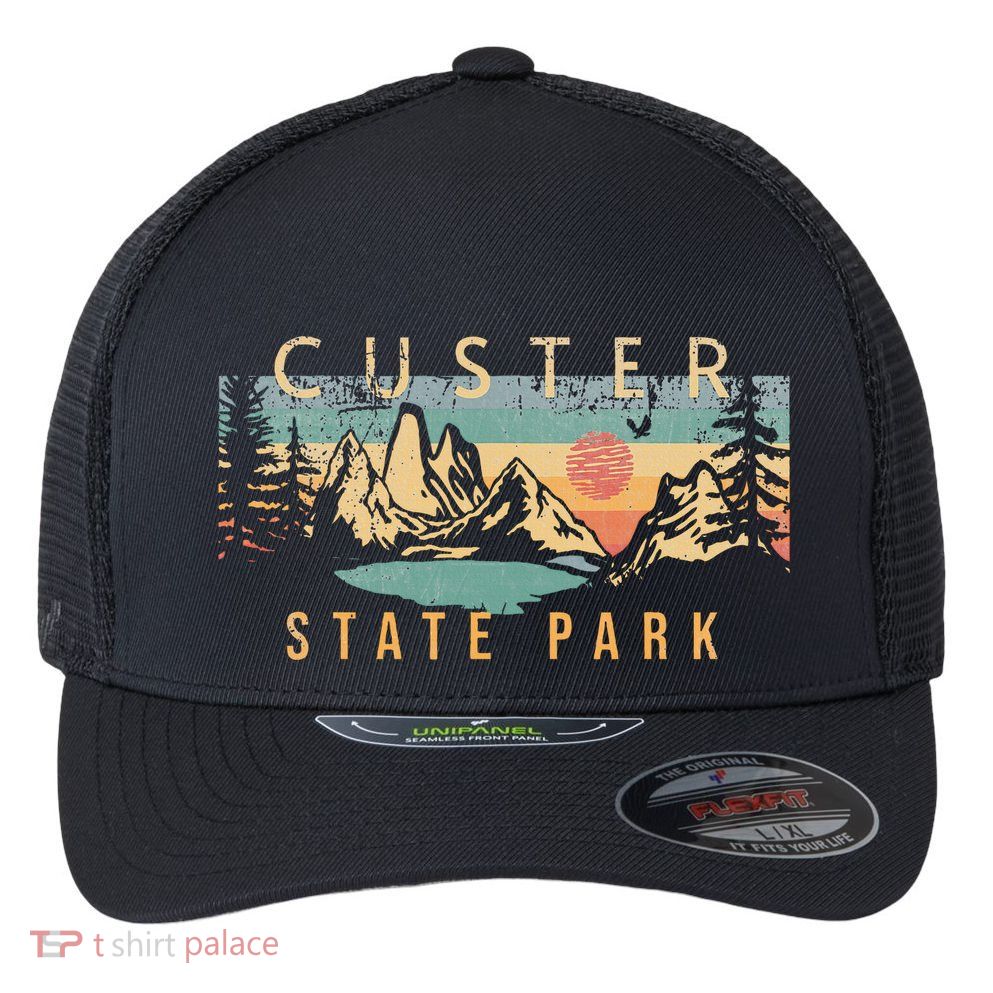 Custer State Park Flexfit Unipanel Trucker Cap
