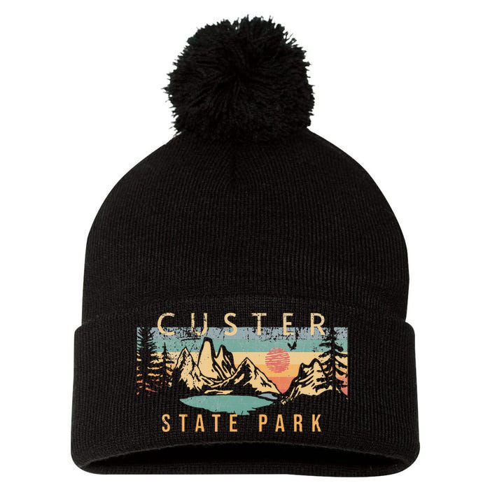 Custer State Park Pom Pom 12in Knit Beanie