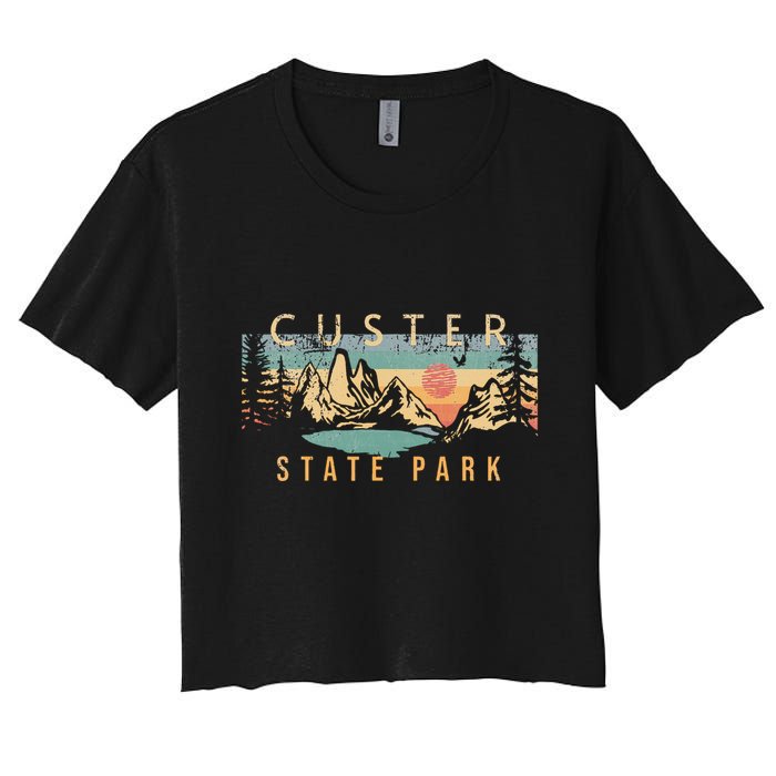 Custer State Park Women's Crop Top Tee