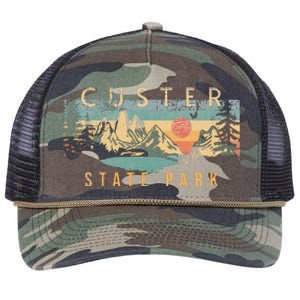 Custer State Park Retro Rope Trucker Hat Cap