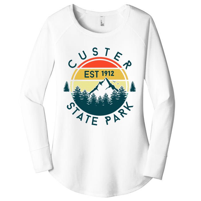 Custer State Park Women's Perfect Tri Tunic Long Sleeve Shirt