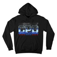 Chicago Skyline Police Vintage Cpd Hoodie