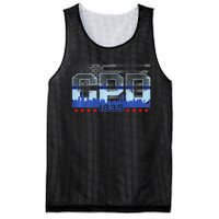 Chicago Skyline Police Vintage Cpd Mesh Reversible Basketball Jersey Tank