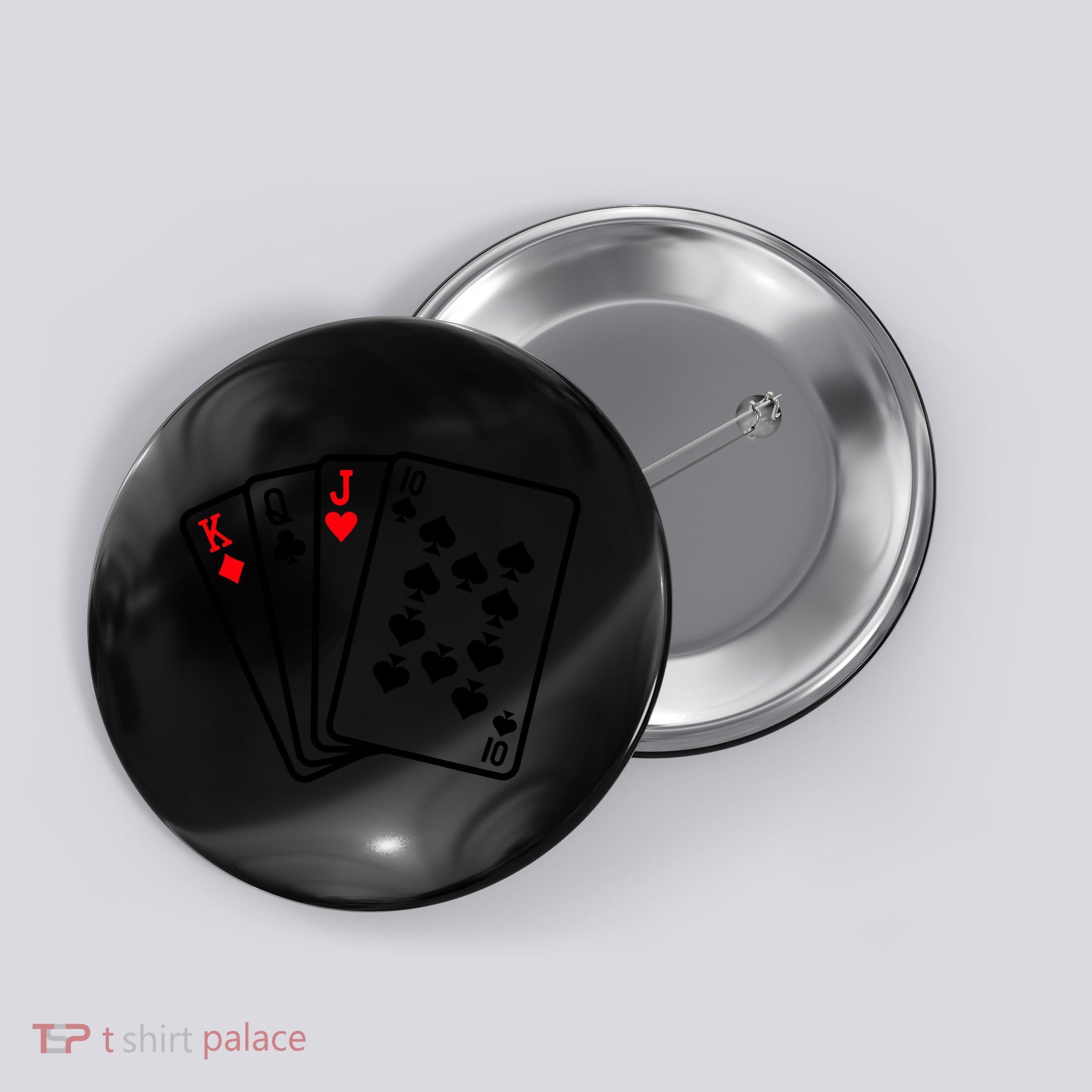 Cool Style Playing Cards Button