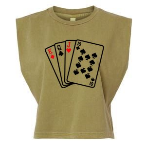 Cool Style Playing Cards Garment-Dyed Women's Muscle Tee