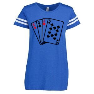 Cool Style Playing Cards Enza Ladies Jersey Football T-Shirt