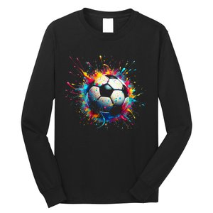 Cool Soccer Player Sport Long Sleeve Shirt