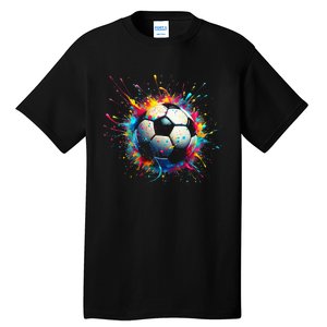 Cool Soccer Player Sport Tall T-Shirt