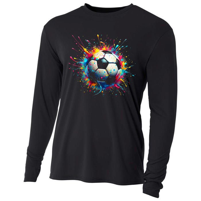 Cool Soccer Player Sport Cooling Performance Long Sleeve Crew