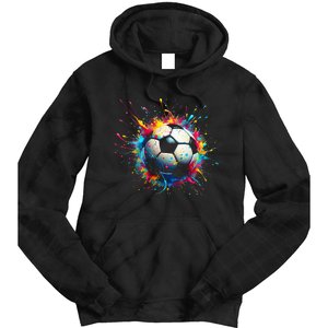 Cool Soccer Player Sport Tie Dye Hoodie