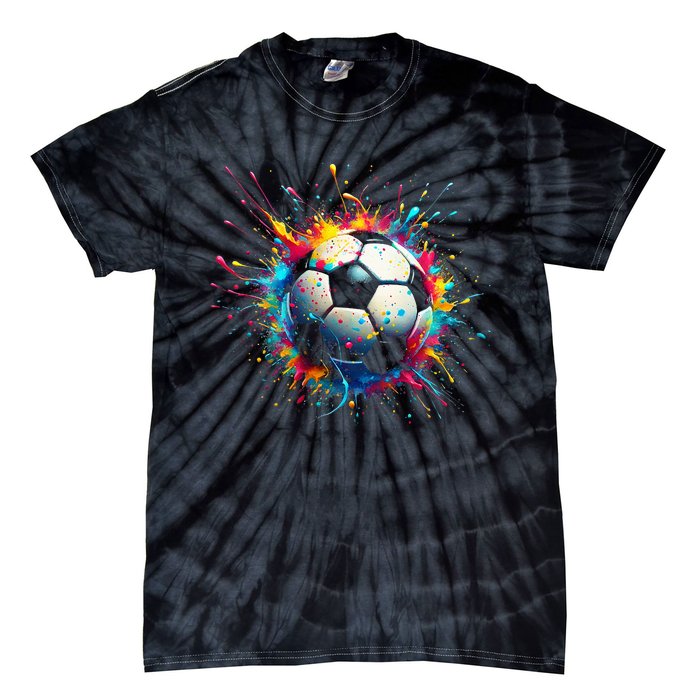 Cool Soccer Player Sport Tie-Dye T-Shirt