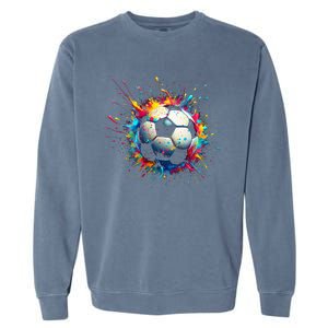 Cool Soccer Player Sport Garment-Dyed Sweatshirt