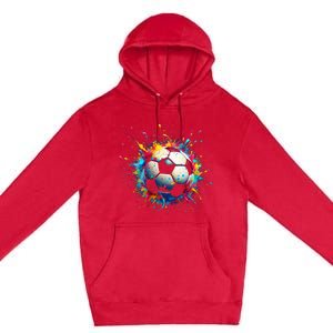 Cool Soccer Player Sport Premium Pullover Hoodie