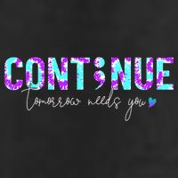 Continue Suicide Prevention Awareness Tie Dye Semicolon Adult Drive Performance Visor