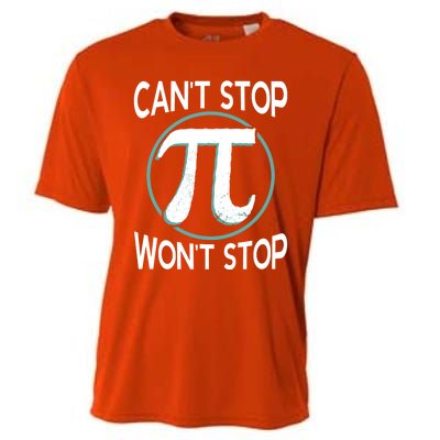 Can't Stop Pi Won't Stop Math Pi Day Meaningful Gift Cooling Performance Crew T-Shirt