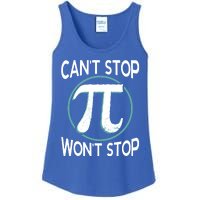 Can't Stop Pi Won't Stop Math Pi Day Meaningful Gift Ladies Essential Tank