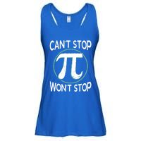 Can't Stop Pi Won't Stop Math Pi Day Meaningful Gift Ladies Essential Flowy Tank