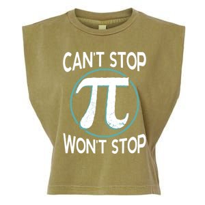 Can't Stop Pi Won't Stop Math Pi Day Meaningful Gift Garment-Dyed Women's Muscle Tee