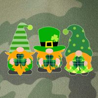 Cute St Patrick's Day Shamrock Gnomes Multi Patterns Legacy Tie Dye Trucker Hat