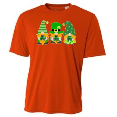 Cute St Patrick's Day Shamrock Gnomes Multi Patterns Cooling Performance Crew T-Shirt