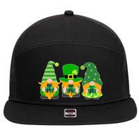 Cute St Patrick's Day Shamrock Gnomes Multi Patterns 7 Panel Mesh Trucker Snapback Hat