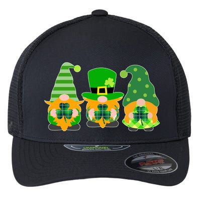 Cute St Patrick's Day Shamrock Gnomes Multi Patterns Flexfit Unipanel Trucker Cap