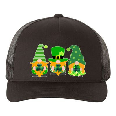 Cute St Patrick's Day Shamrock Gnomes Multi Patterns Yupoong Adult 5-Panel Trucker Hat