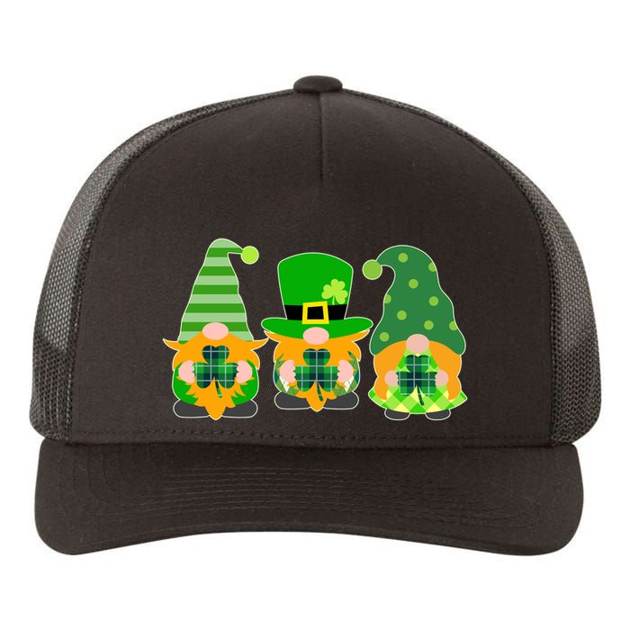 Cute St Patrick's Day Shamrock Gnomes Multi Patterns Yupoong Adult 5-Panel Trucker Hat
