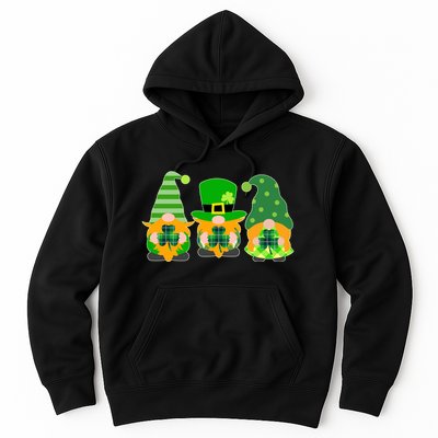 Cute St Patrick's Day Shamrock Gnomes Multi Patterns Hoodie