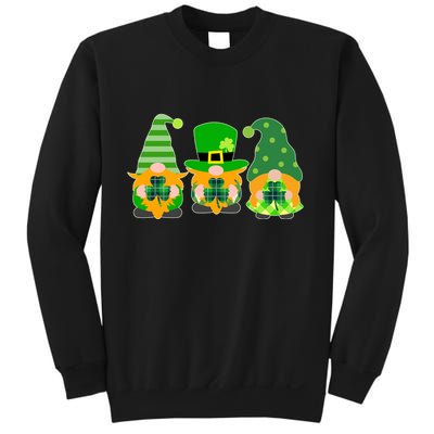 Cute St Patrick's Day Shamrock Gnomes Multi Patterns Sweatshirt