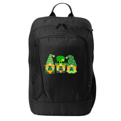 Cute St Patrick's Day Shamrock Gnomes Multi Patterns City Backpack