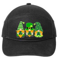 Cute St Patrick's Day Shamrock Gnomes Multi Patterns 7-Panel Snapback Hat