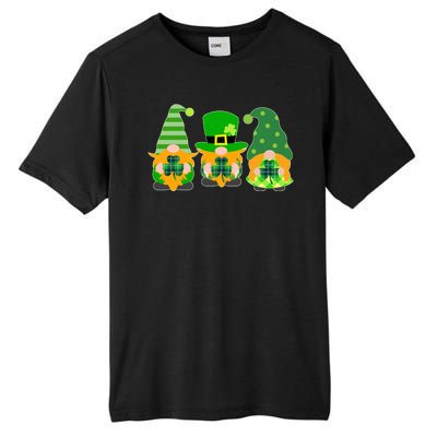 Cute St Patrick's Day Shamrock Gnomes Multi Patterns Tall Fusion ChromaSoft Performance T-Shirt