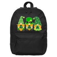 Cute St Patrick's Day Shamrock Gnomes Multi Patterns 16 in Basic Backpack
