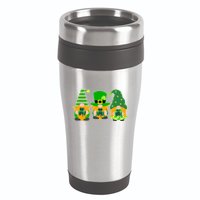 Cute St Patrick's Day Shamrock Gnomes Multi Patterns 16oz Travel Tumbler
