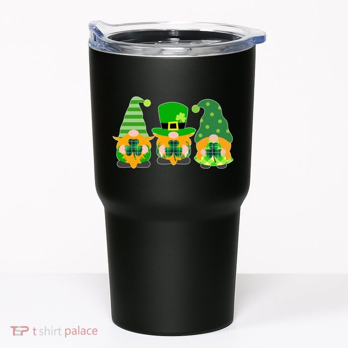 Cute St Patrick's Day Shamrock Gnomes Multi Patterns Tumbler