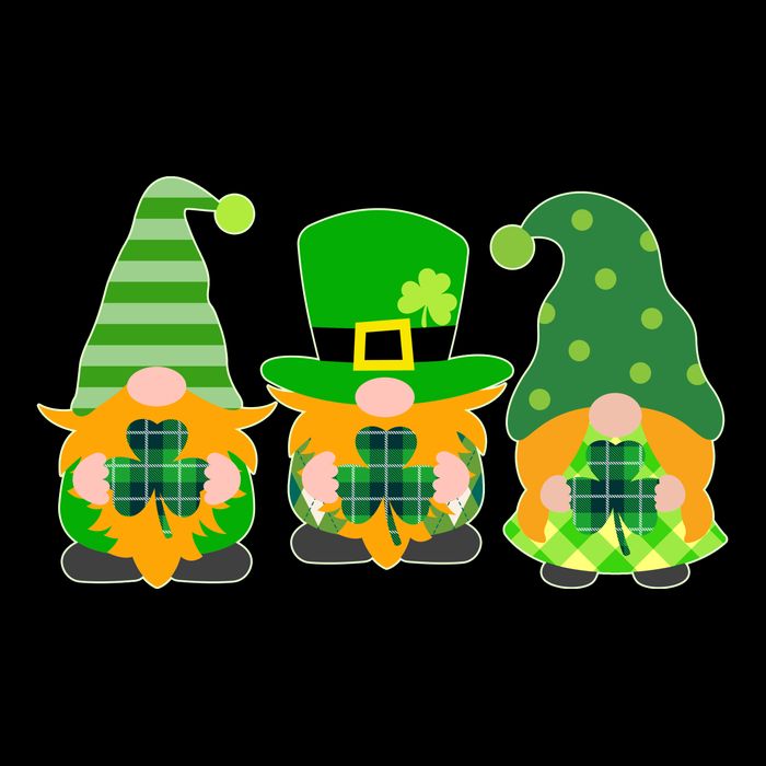 Cute St Patrick's Day Shamrock Gnomes Multi Patterns Mousepad