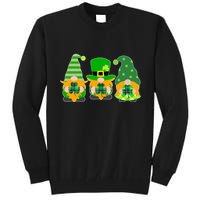 Cute St Patrick's Day Shamrock Gnomes Multi Patterns Tall Sweatshirt