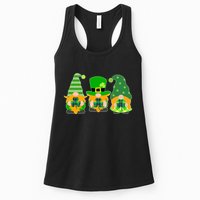 Cute St Patrick's Day Shamrock Gnomes Multi Patterns Womens Tank Top