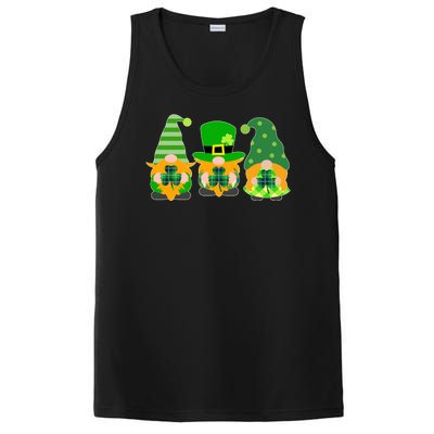 Cute St Patrick's Day Shamrock Gnomes Multi Patterns PosiCharge Competitor Tank