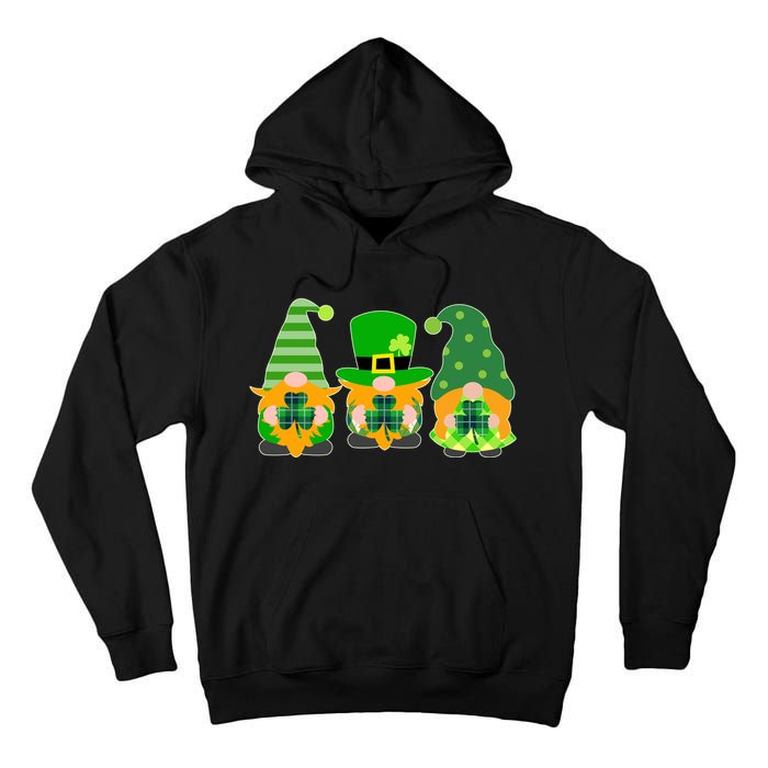 Cute St Patrick's Day Shamrock Gnomes Multi Patterns Tall Hoodie