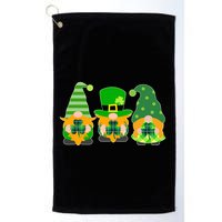 Cute St Patrick's Day Shamrock Gnomes Multi Patterns Golf Towel