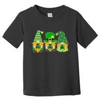 Cute St Patrick's Day Shamrock Gnomes Multi Patterns Toddler T-Shirt
