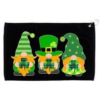 Cute St Patrick's Day Shamrock Gnomes Multi Patterns Grommeted Golf Towel