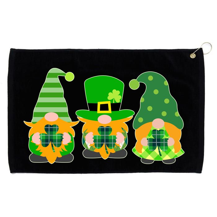 Cute St Patrick's Day Shamrock Gnomes Multi Patterns Grommeted Golf Towel