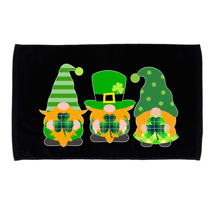 Cute St Patrick's Day Shamrock Gnomes Multi Patterns Microfiber Hand Towel