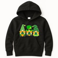 Cute St Patrick's Day Shamrock Gnomes Multi Patterns Kids Hoodie