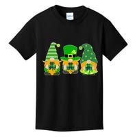 Cute St Patrick's Day Shamrock Gnomes Multi Patterns Kids T-Shirt