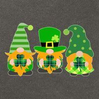 Cute St Patrick's Day Shamrock Gnomes Multi Patterns Cotton Canvas Backpack